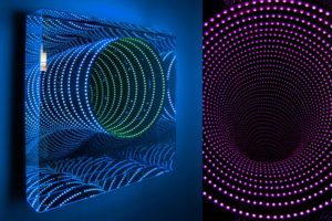 tunnel view 'down under', plexiglas metall led-licht farbwechsel spiegel, sammlung marli hoppe-ritter, museum ritter, 2011