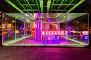   replaced light flow, kubus export - der transparente raum, vienna art week, kuratiert michaela stock, wien, 2013