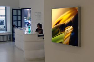 macro landscape, edelstahl-leuchtkästen laserchrome grossdiapositiv, galerie kashya hildebrand zürich, 2005