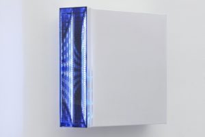  light code, metall spiegel plexiglas, led licht, 2015