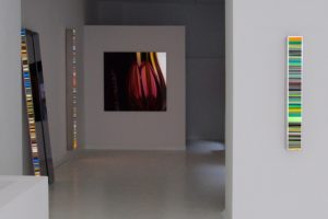 colour code, edelstahl leuchtkästen mit dia, galerie bernd a. lausberg, toronto, 2008