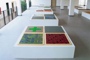 memory, 40 teile mixed media, haus der kultur, waldkraiburg, 1995