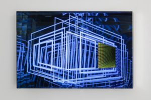  windows, metall spiegel plexiglas led farbwechsel, de buck galerie, new york, 2014  