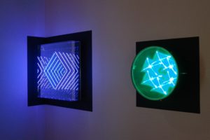  interference + tunnel view 'diamond', plexiglas spiegel led farbwechsel, design miami basel, 2012