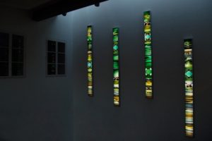 light and colour, 4 aluminium-leuchtkästen laserchrome grossdiapositiv, staatliches hochbauamt rosenheim, vermessungsamt, 2003