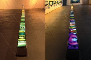 light and colour, edelstahl-leuchtkasten laserchrome grossdiapositiv, pasinger fabrik, münchen, 2001