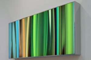 lines, leuchtkasten edelstahl poliert led-licht farbwechsel, warburg pincus, frankfurt a. main, 2010