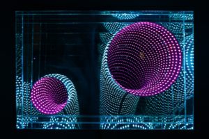 double view, plexiglas spiegel led farbwechsel, luminale frankfurt, bestregarts, 2012  