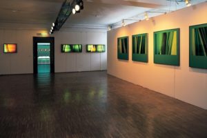 light and colour, laserchrome gerahmt und edelstahl leuchtkästen, pasinger fabrik, münchen, 2001