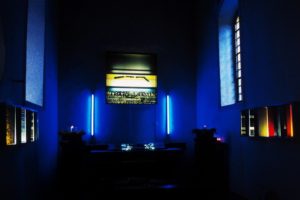 deathcult, mixed media, schloßkapelle, klebing, 1998