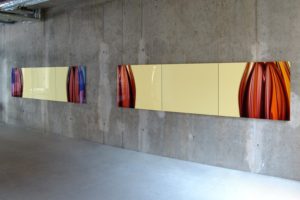 chromatic plants (orange | blue), aluminium-dibond mit diasec face, licht am main, luminale, frankfurt, 2006