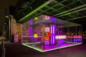 replaced light flow, kubus export - der transparente raum, vienna art week, kuratiert michaela stock, wien, 2013