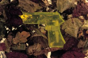 stillleben (detailansicht), glaskasten metall harz plexiglas fundstücke holz, galerie benden & klimczak, köln, 1999