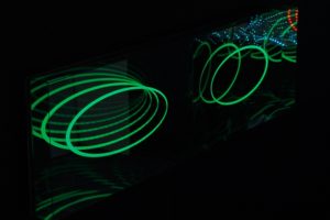  u-turn, plexiglas spiegel led-licht farbwechsel, art cologne, galerie klaus benden, 2012